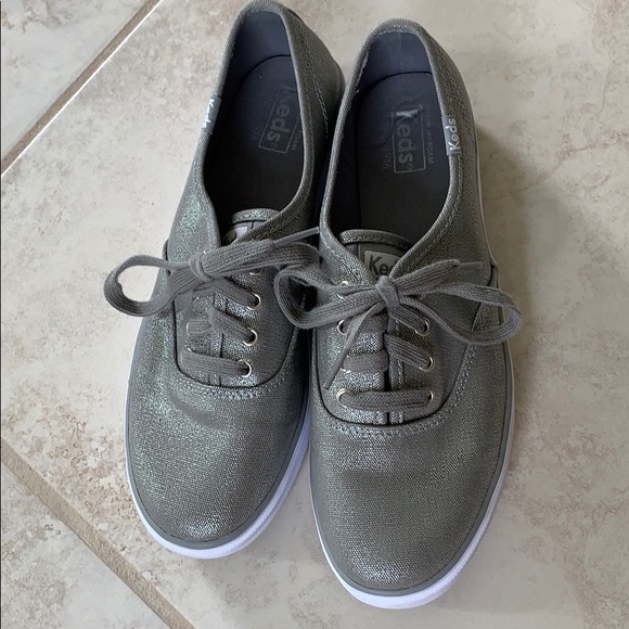 Keds triple decker metallic shimmer sneakers - Picture 2 of 7